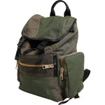 Dolce & Gabbana Military Green Patchwork Rucksack Backpack Bag BAG4640