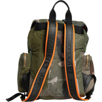 Dolce & Gabbana Military Green Patchwork Rucksack Backpack Bag BAG4641