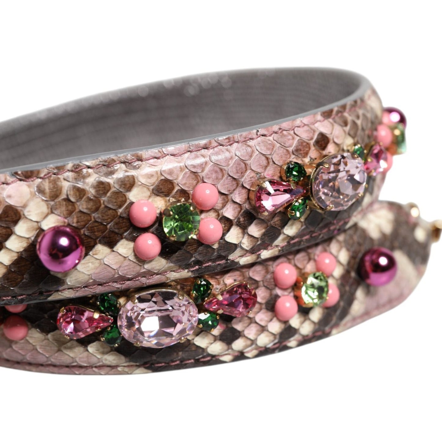 Dolce & Gabbana Multicolor Embellished Handbag Shoulder Strap WMB529