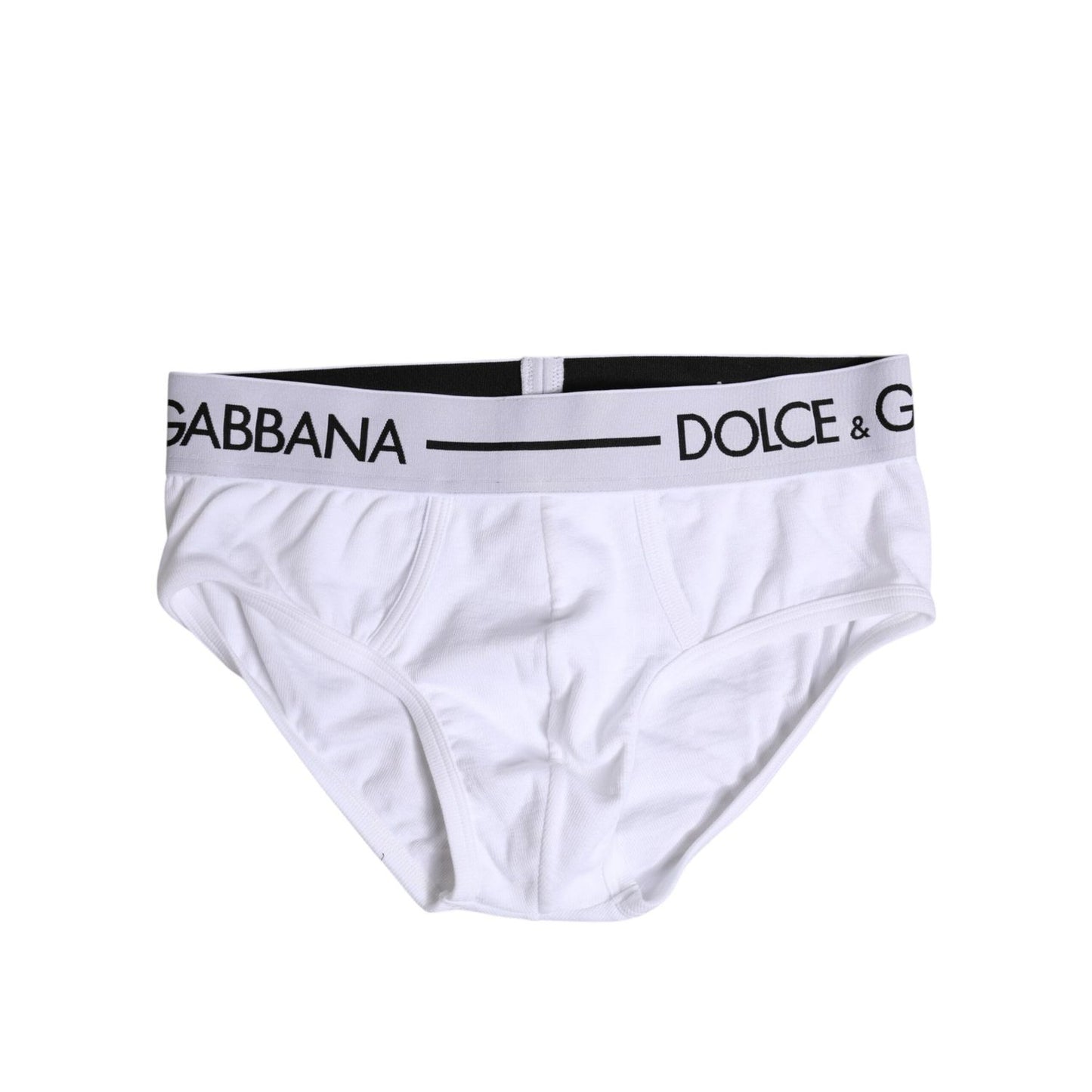 Dolce & Gabbana White Cotton Stretch Regular Brief Underwear BIK1744-4