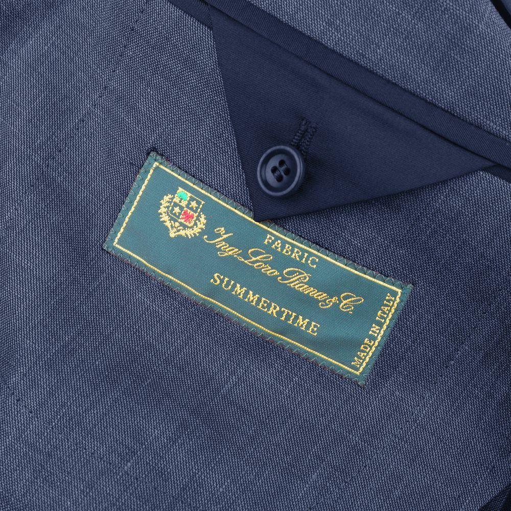 Made in Italy Blue Linen Blazer LO-15027-IT52 | XL