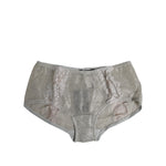 Dolce & Gabbana Gray Cotton Floral Lace High Waist Panty Underwear BIK1302-2