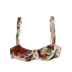 Dolce & Gabbana Beige Floral Balconcino Underwired Bra Underwear BIK1404-1