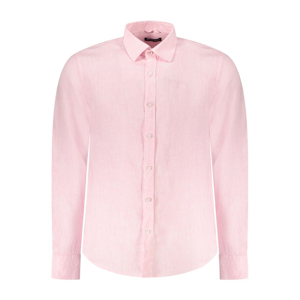 North Sails Pink Linen Shirt NO-38901-L