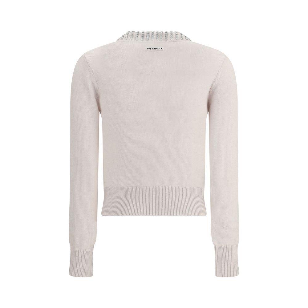 PINKO Rhinestone-decorated collar Sweater PI-105530A2S4I23-M