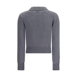 PINKO Rhinestone-decorated collar Sweater PI-105530A2S4II2-L