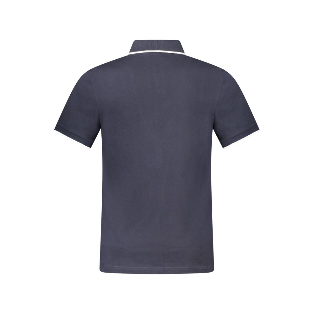 Hugo Boss Blue Cotton Polo Shirt BO-33071-S