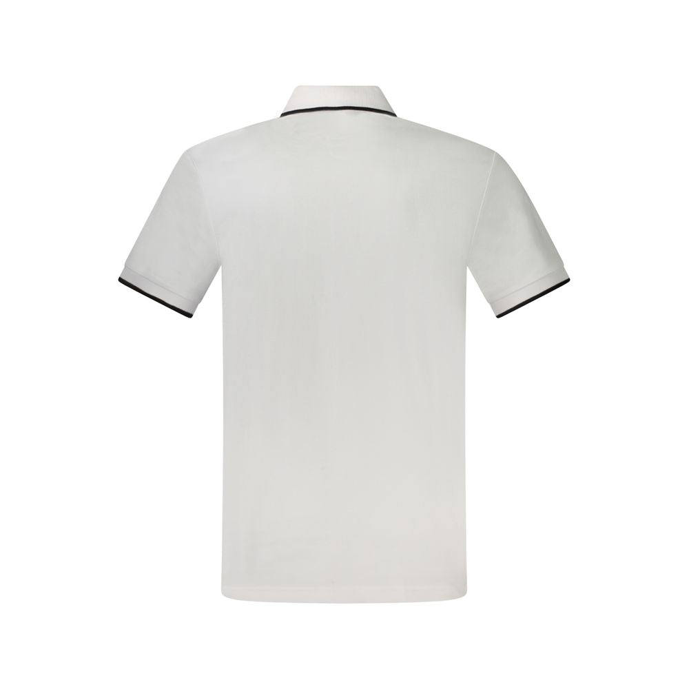 Hugo Boss White Cotton Polo Shirt BO-33092-S