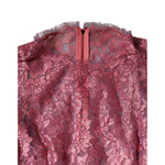 Dolce & Gabbana Pink Floral Lace Long Sleeve Midi Dress DR81764-48