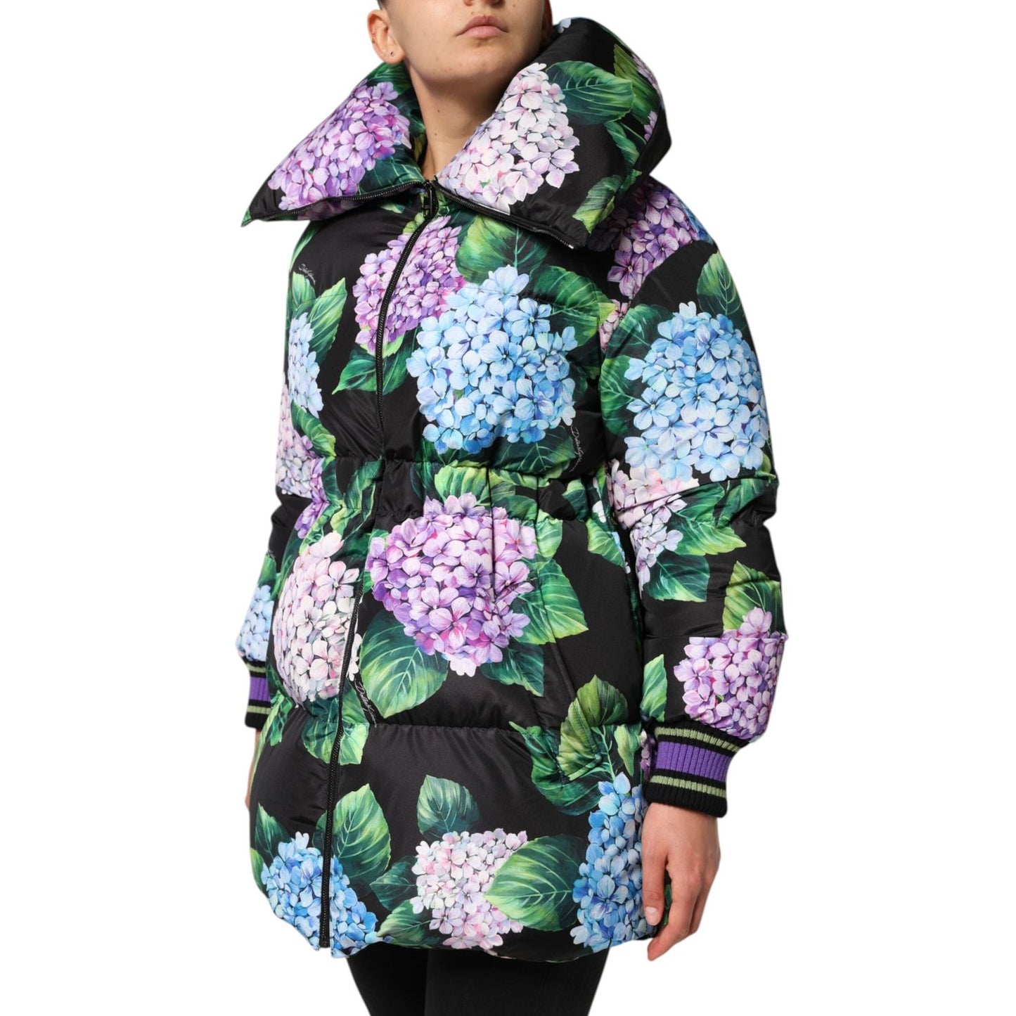 Dolce & Gabbana Multicolor Floral Print Puffer Quilted Jacket JKT41493-40