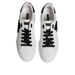 Dolce & Gabbana White DG Logo Portofino Low Top Sneakers Shoes MV7584-45
