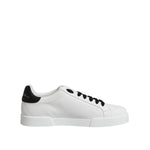 Dolce & Gabbana White DG Logo Portofino Low Top Sneakers Shoes MV7584-45