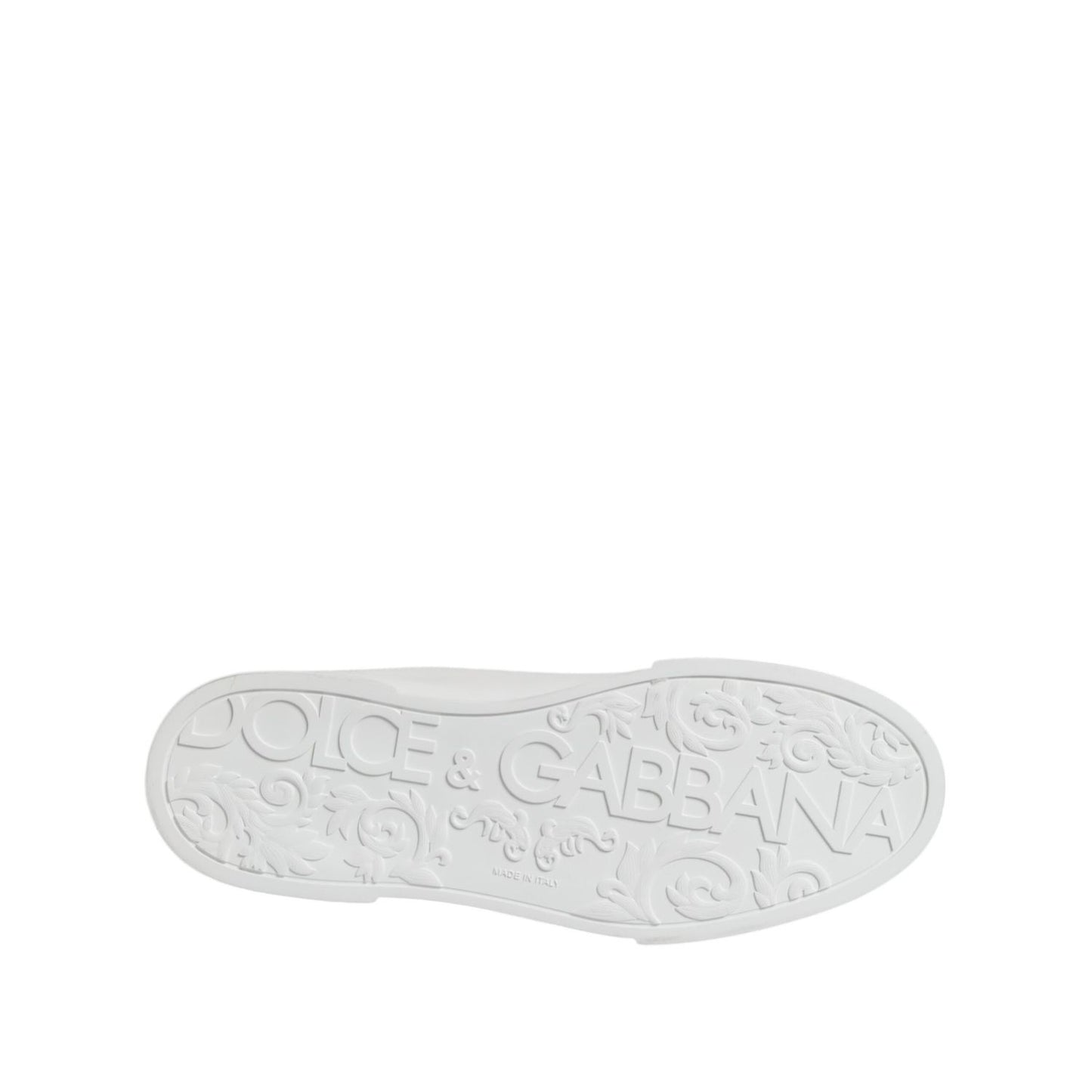 Dolce & Gabbana White DG Logo Portofino Low Top Sneakers Shoes MV7584-45