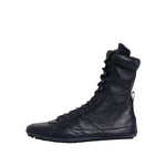 Dolce & Gabbana Dark Blue Leather KING High Top Sneakers Shoes MV7607-40
