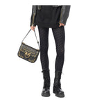 PINKO Black Nylon Jeans & Pant PI-15774-XS