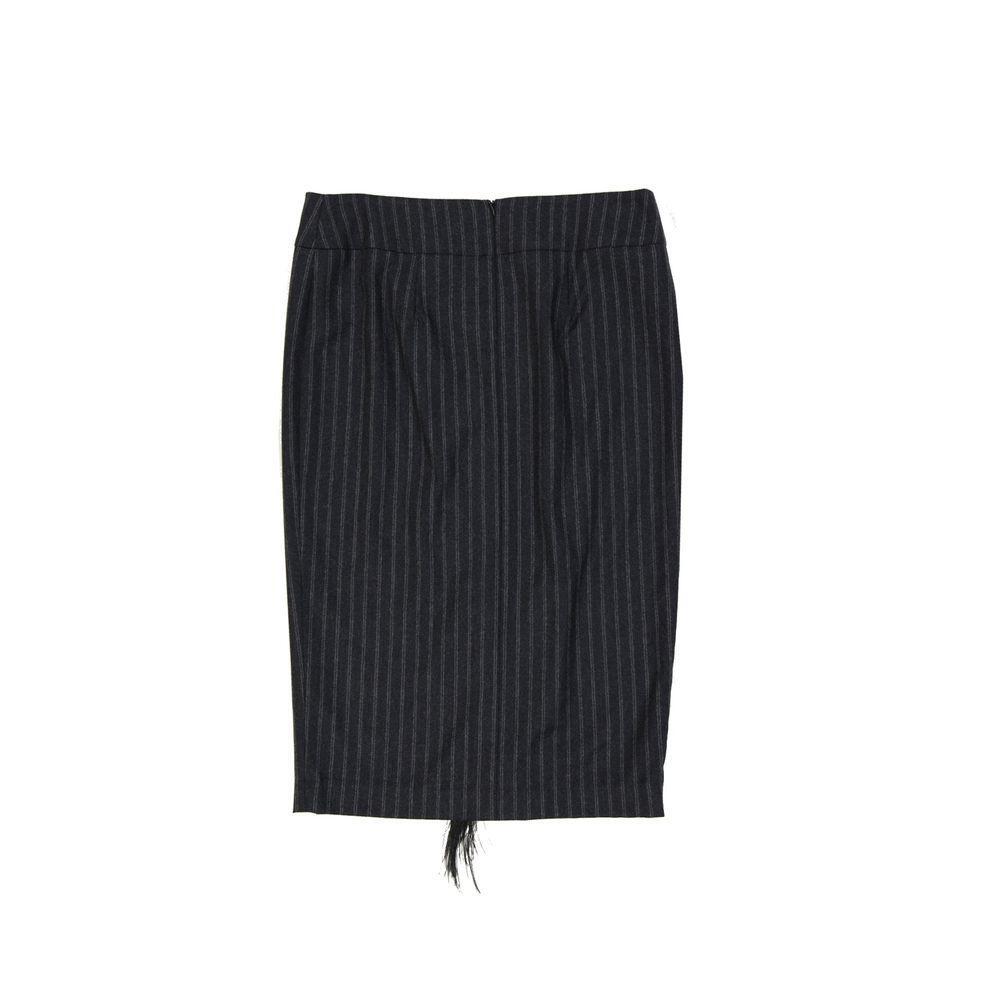 Brunello Cucinelli Wool Striped Skirt BR-8735290261716-44