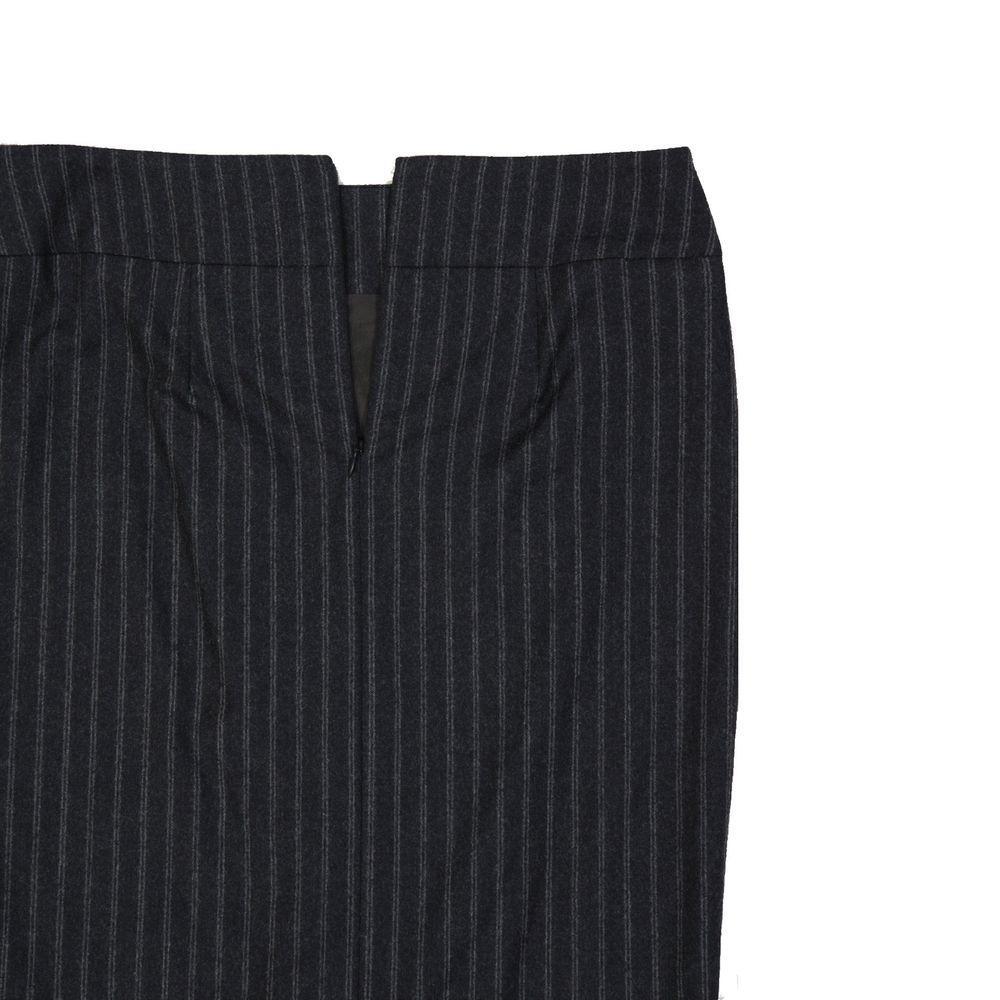 Brunello Cucinelli Wool Striped Skirt BR-8735290261716-44