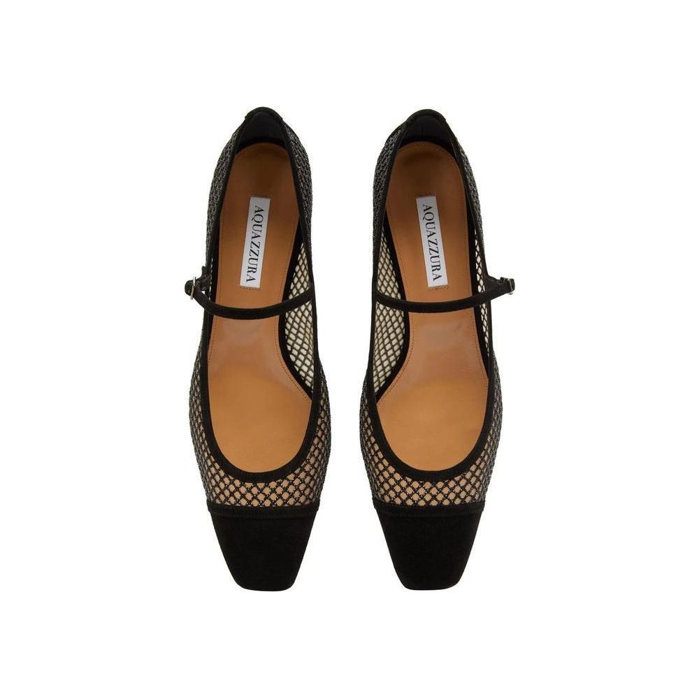 Aquazzura Mayor Crystals Mesh Pumps 35 AQ-8850297454804-EU36/US6