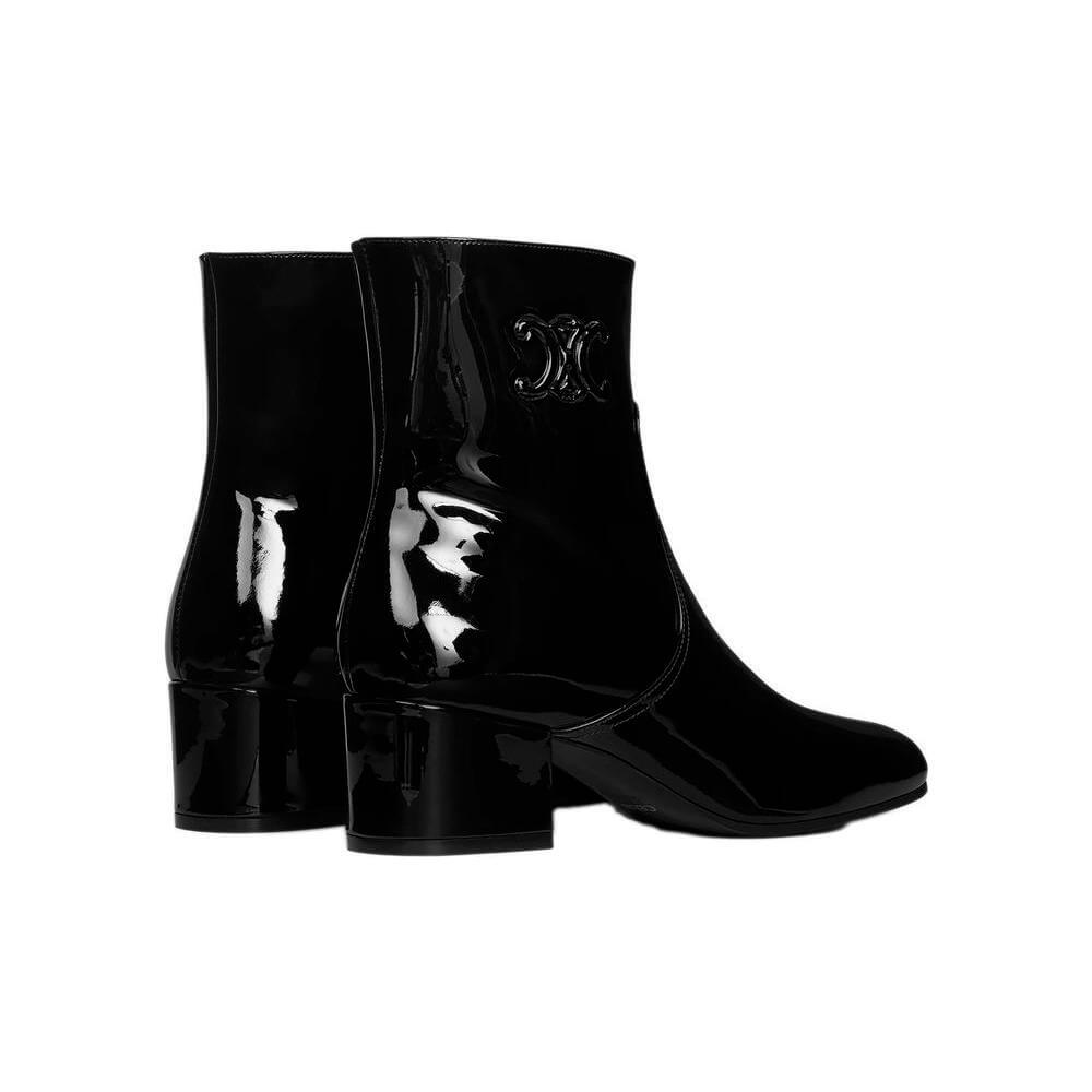 Celine Triomphe Zipped Leather Boots CE-8852318355668-EU41/US11