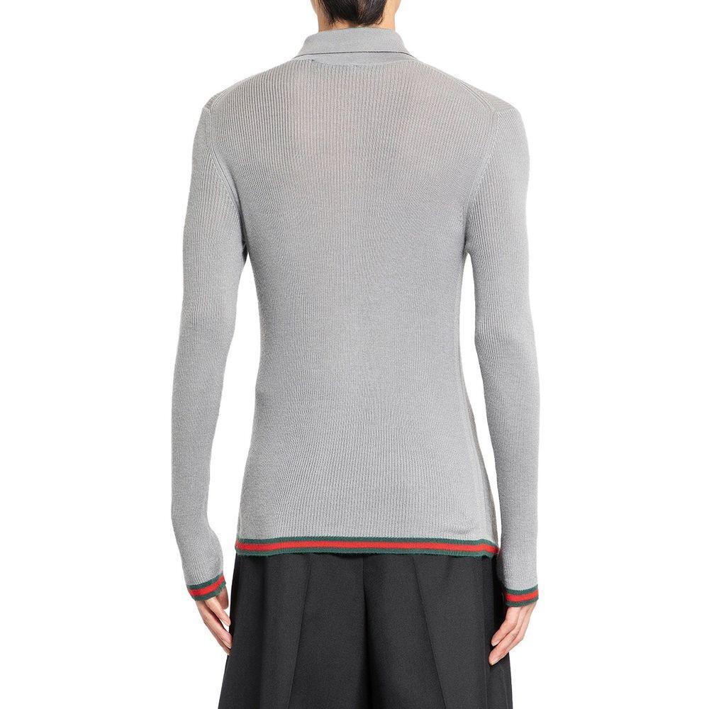Gucci Ribbed-Knit Cashmere And Silk Sweater GU-8815558885588-L