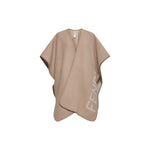 Fendi Wool And Cashmere Poncho FE-8815573303508-ONE SIZE