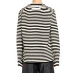 Jil Sander Striped Wool Compact Jersey T-Shirt JI-8815575662804-XL