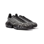 Jimmy Choo Diamond JC Monogram Glitter Leather Sneakers JI-8831299682516-EU35/US5