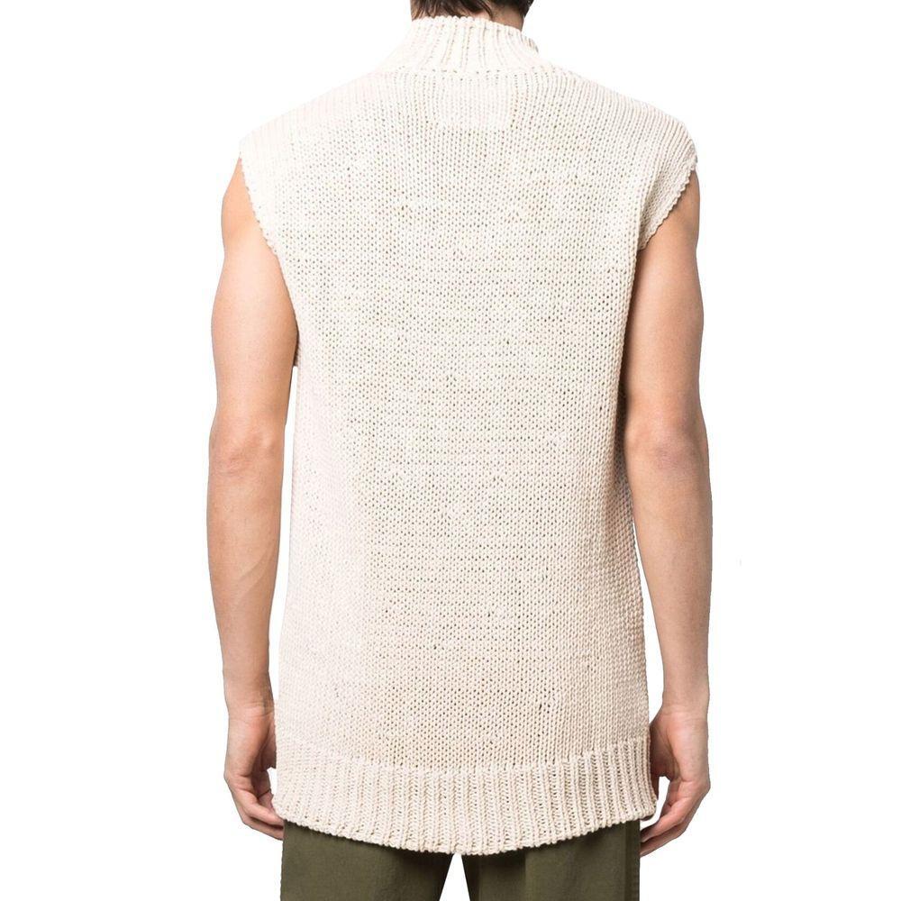 Jil Sander Slogan Print Vest Pullover JI-8735499550932-48 | M
