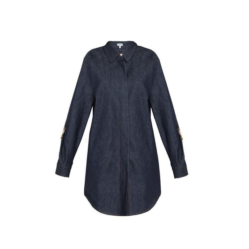 Loewe Denim Chain Shirt Dress LO-8735509315796-42