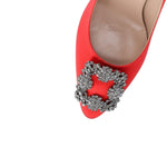 Manolo Blahnik Hangisi 090 Satin Pumps