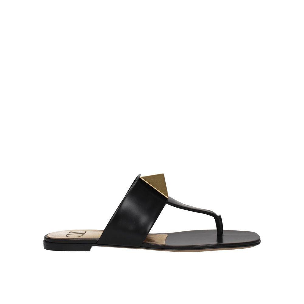 Valentino Garavani One Stud Leather Thong Sandals VA-8735607193812-EU36/US6
