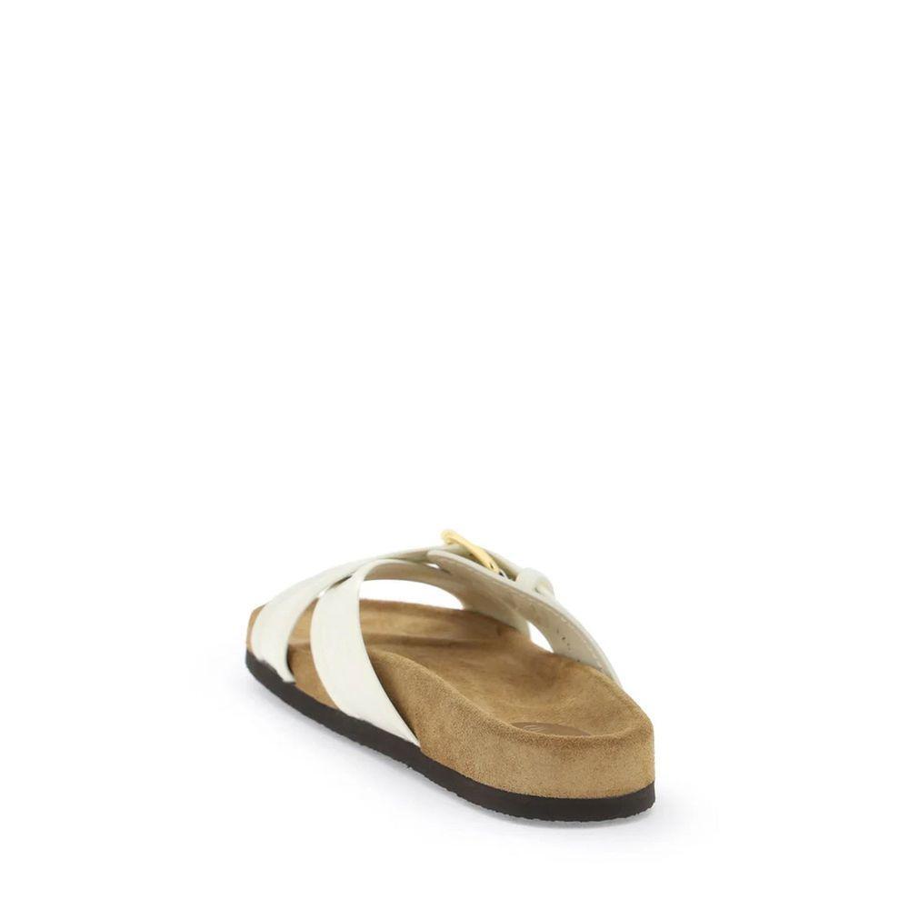 Valentino Garavani Leather Flat Sandals VA-8735605719252-EU35/US5