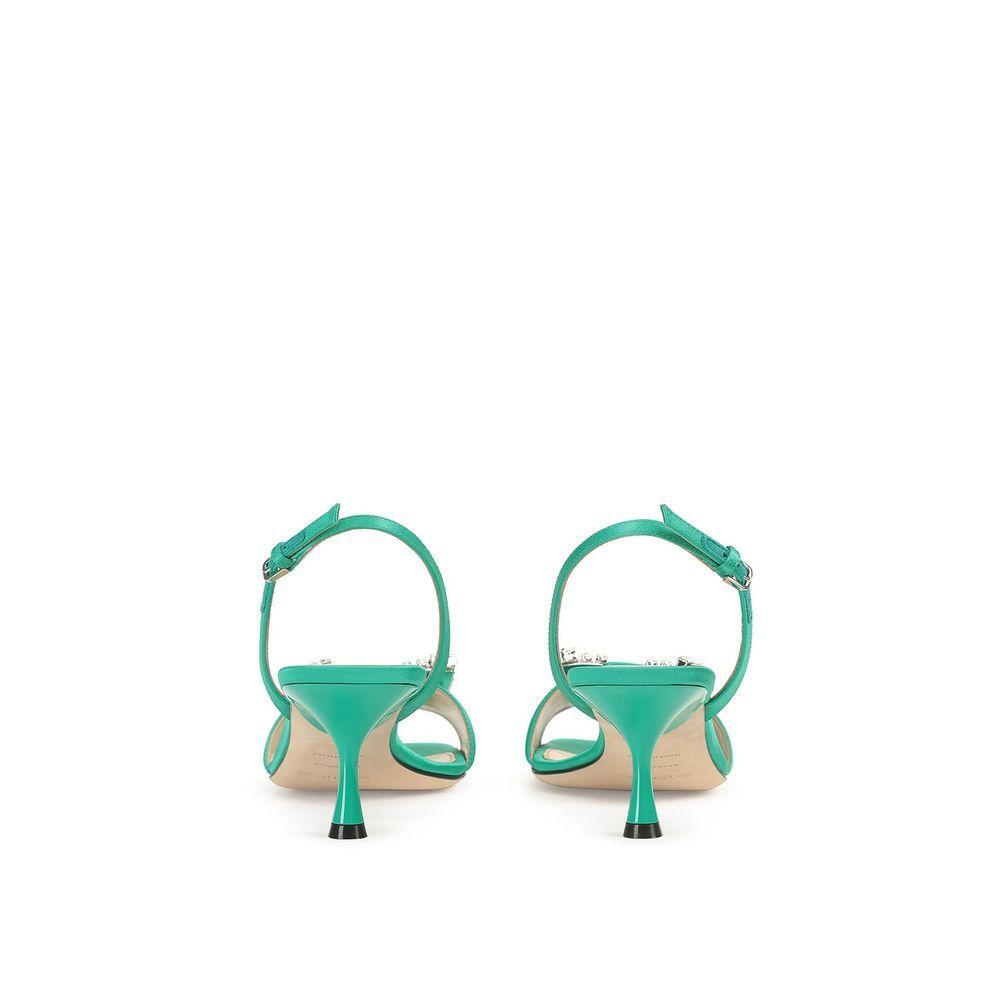 Sergio Rossi SR Twenty 060 Satin Sandals SE-8735592710356-EU35.5/US5.5