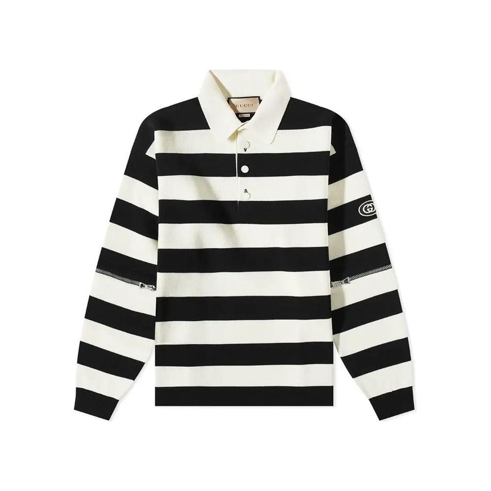 Gucci Striped Cotton Polo GU-8736428949716-M