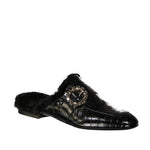 Eleventy Leather Fur Mules EL-8736381108436-EU37/US7