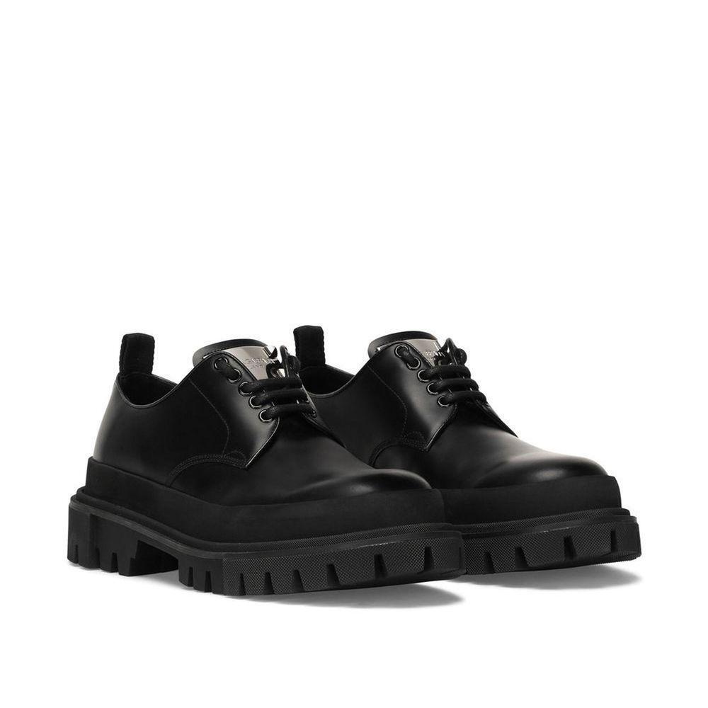 Dolce & Gabbana Leather Derbies DO-8736351191252-EU40.5/US7.5