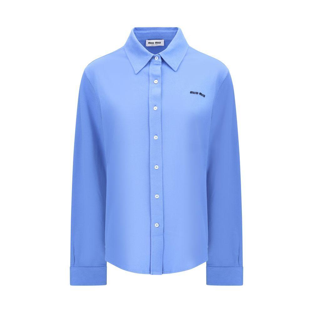Miu Miu Long-sleeved Polo Shirt MI-MK1980SOOO14RWF0237-IT38 | S