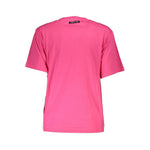 Cavalli Class Pink Cotton Tops & T-Shirt CA-37111-XS