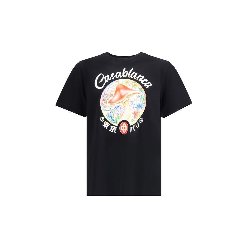 Casablanca Mushroom Emblem printed T-Shirt CA-MPF25JTS00105MUSHROOMEM-M