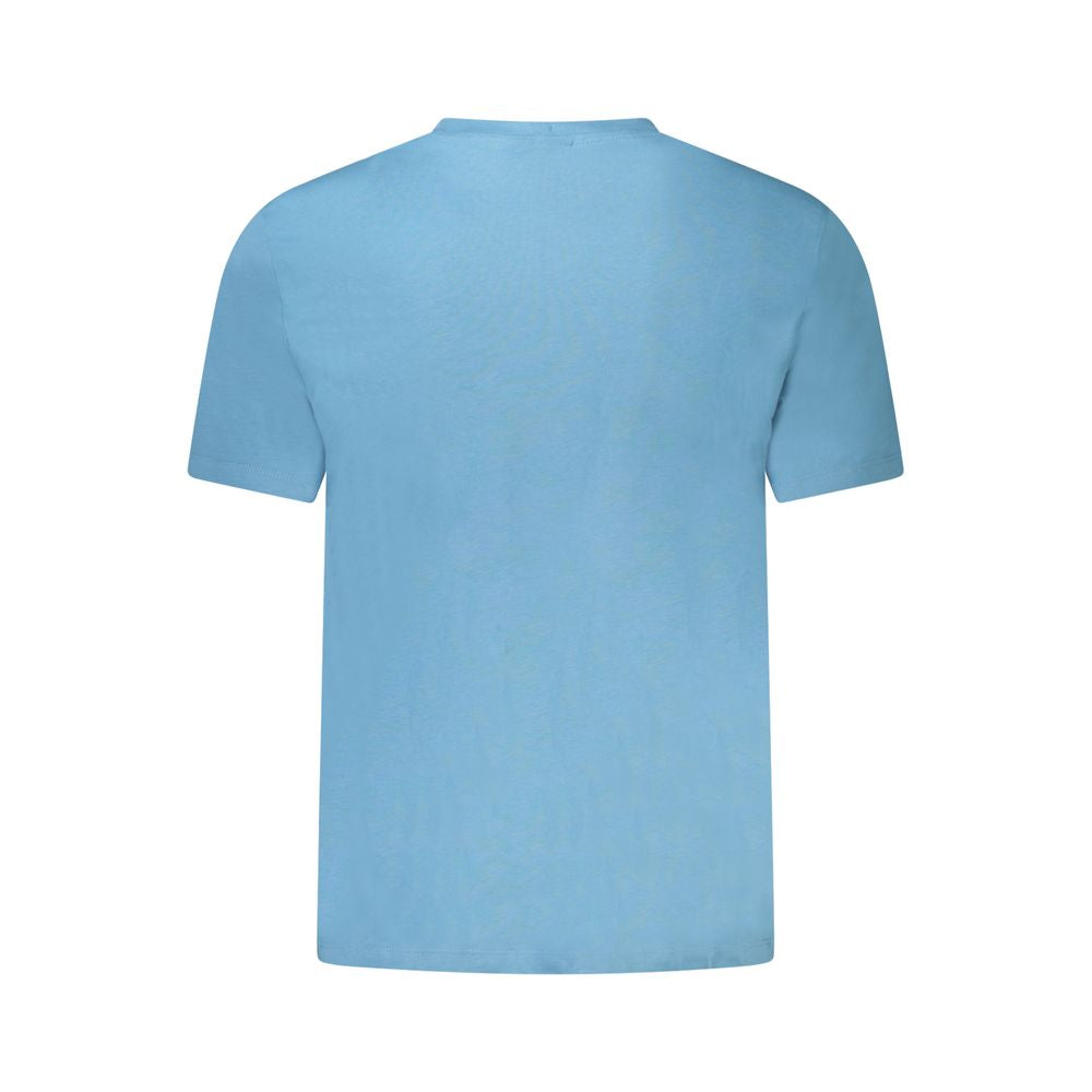 Calvin Klein Blue Cotton Men T-Shirt CA-39197-M