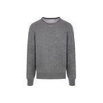 Brunello Cucinelli Gray Cashmere Men Sweater BR-15786-IT48 | M