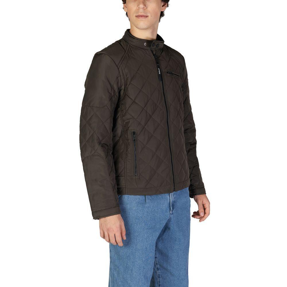 Replay Green Polyamide Jackets & Coat RE-14825400149-IT44 | S