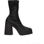 Stella McCartney Black Leather Ankle Boots ST-8547147186441-EU39.5/US9.5