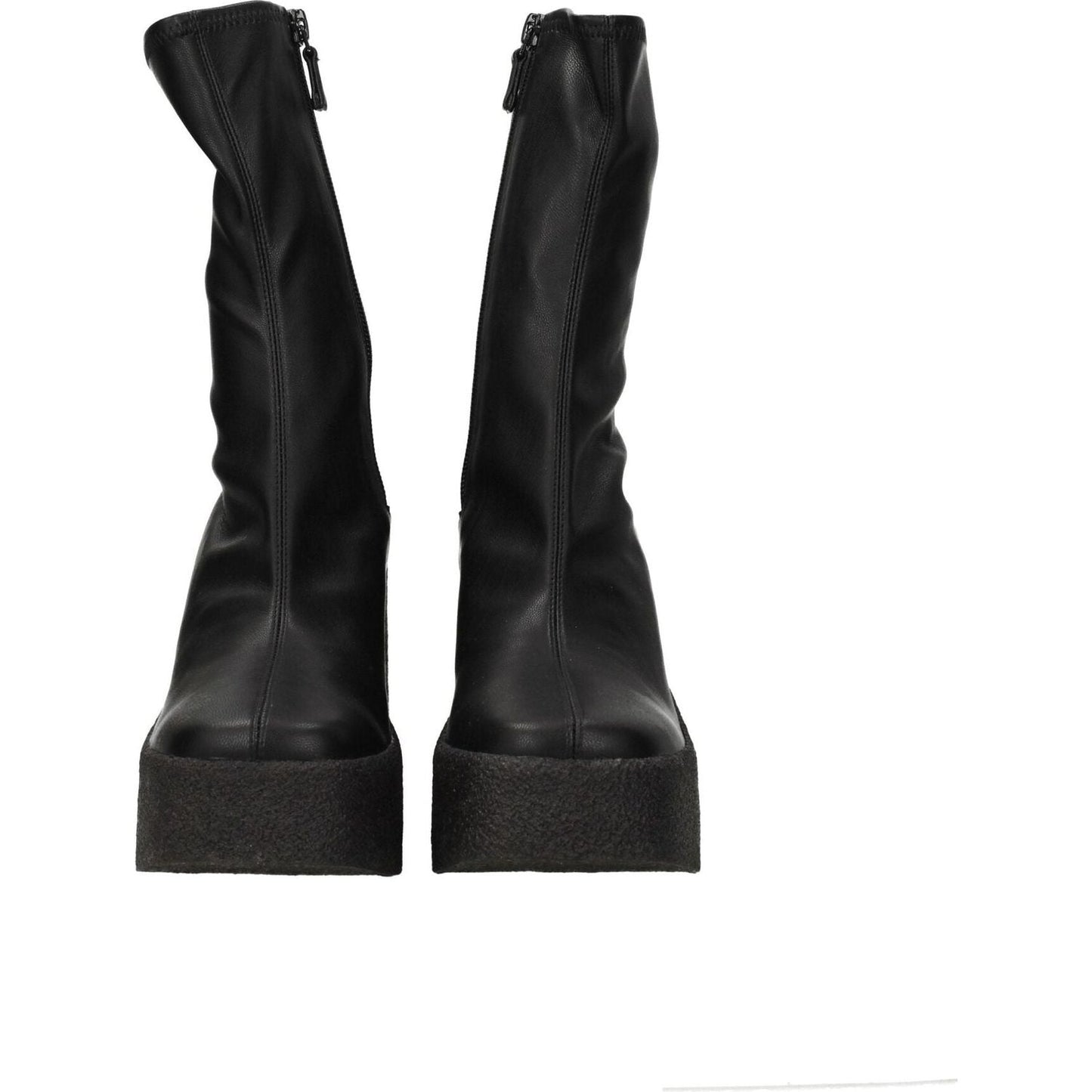Stella McCartney Black Leather Ankle Boots ST-8547147186441-EU39.5/US9.5
