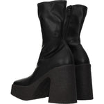 Stella McCartney Black Leather Ankle Boots ST-8547147186441-EU39.5/US9.5