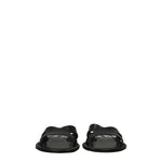 Kenzo Black Leather Slippers Sandals KE-8547162685705-EU35/US5