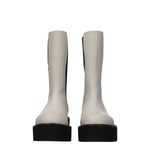 Stuart Weitzman Beige Leather Ankle Boots ST-8547167699209-EU35/US5