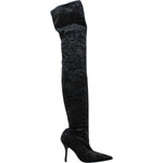 Paris Texas Black Velvet Over The Knee PA-8547223240969-EU36/US6