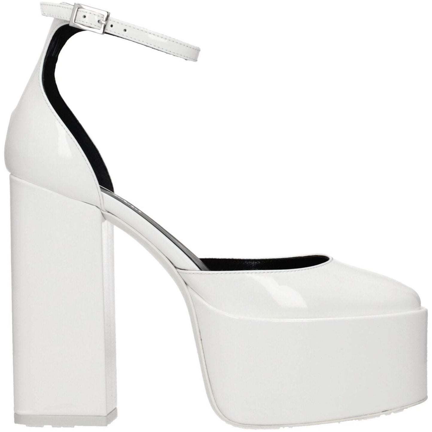 Paris Texas White Leather Platforms PA-8547224551689-EU38/US8