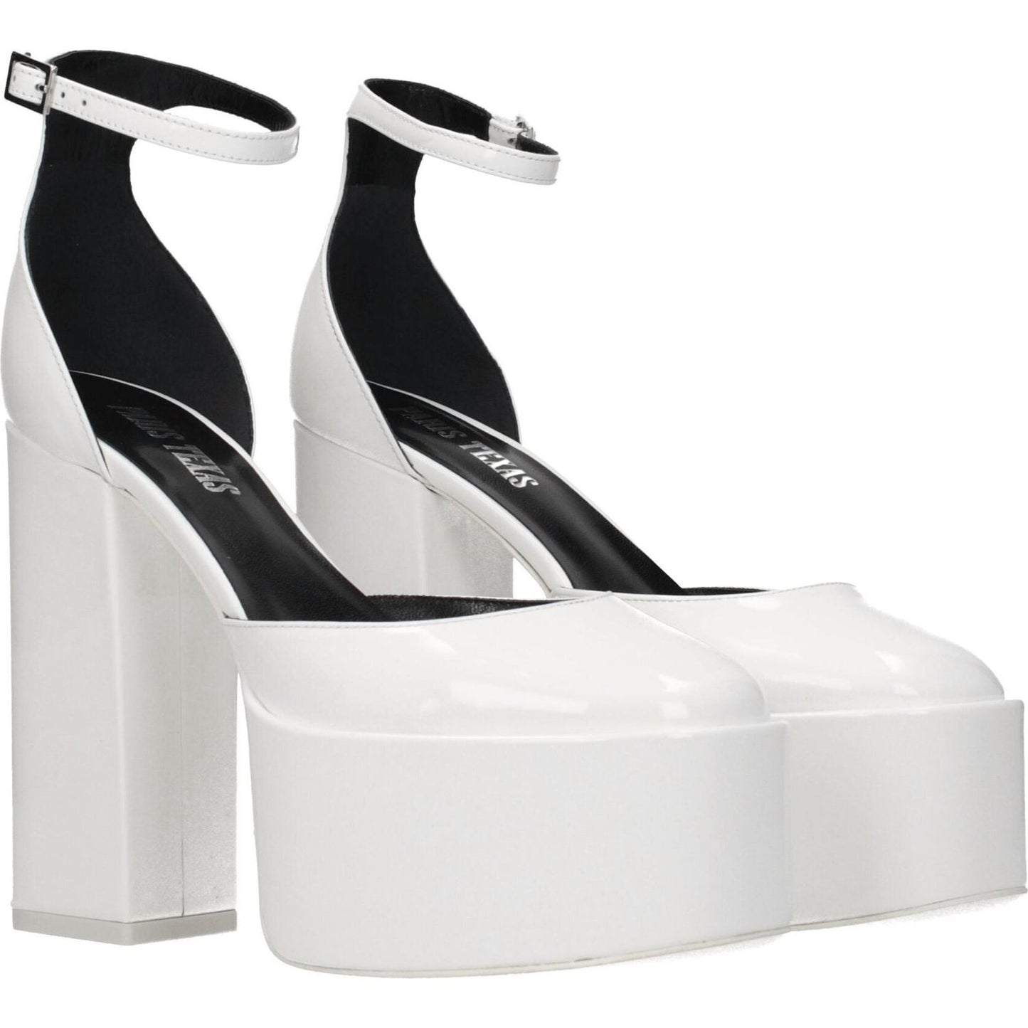 Paris Texas White Leather Platforms PA-8547224551689-EU38/US8